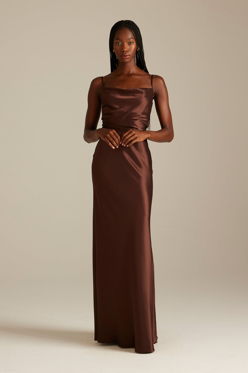 Cameron | Espresso Brown Bridesmaid Dresses – Grace Loves Lace CA