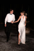 satin wedding dress