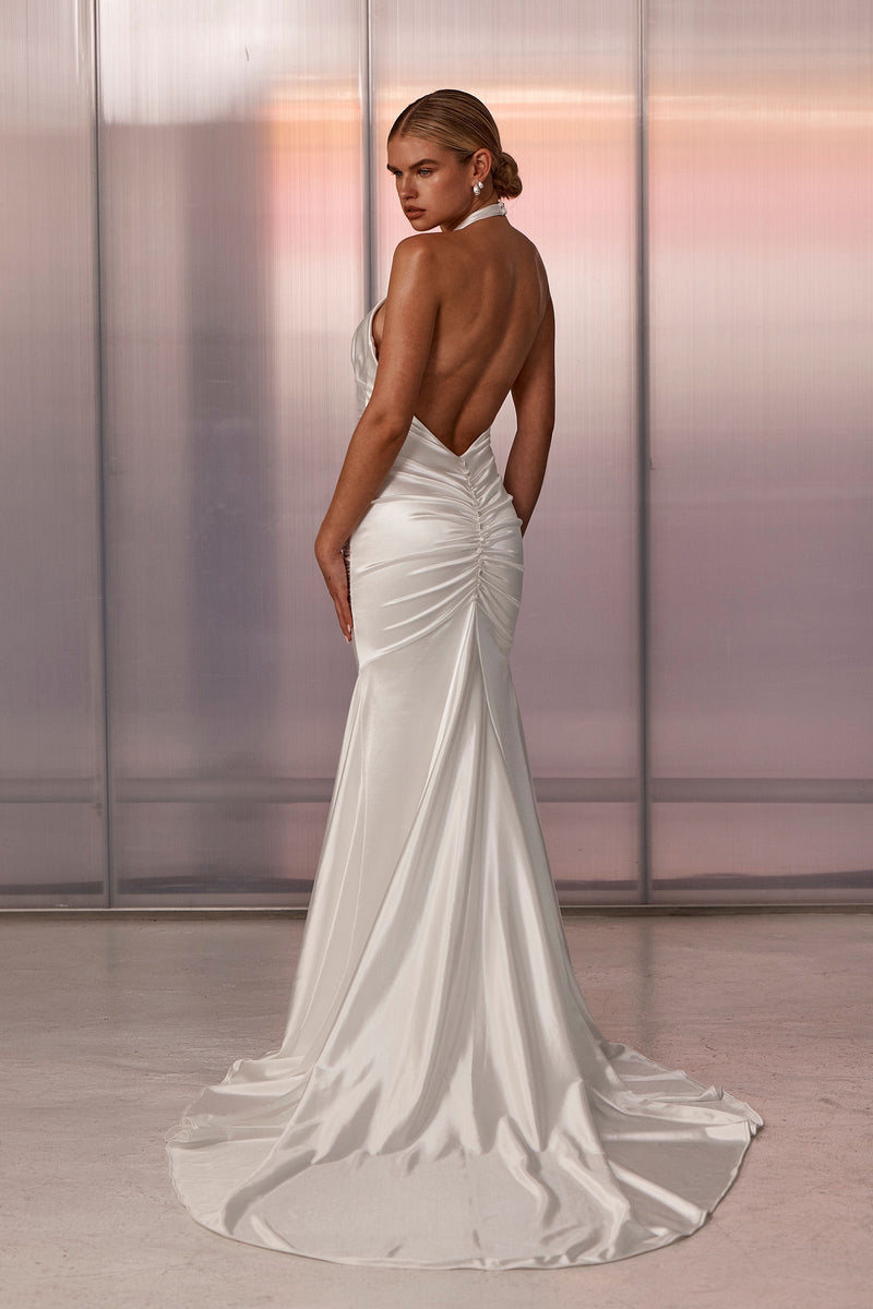 Mavi | High Neck Wedding Dress