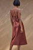 Grace Loves Lace Silky Satin Midi Dress Copper Back