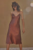 Grace Loves Lace Silky Satin Dress Copper