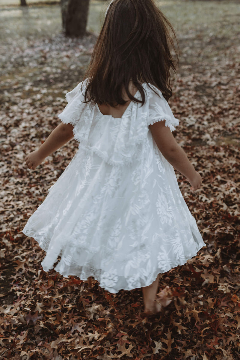 Mini Loyola Frill  Flower Girl Dress – Grace Loves Lace CA