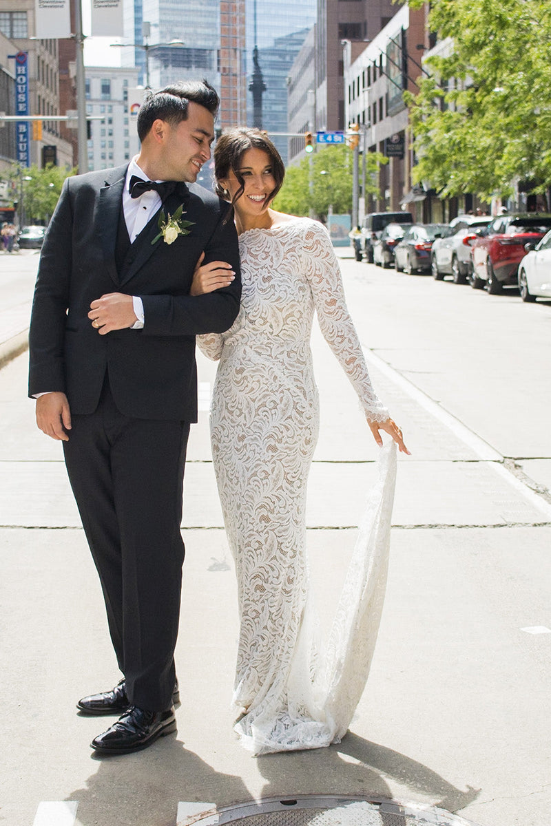 Grace Bride Rachael in the Orla Gown – Grace Loves Lace CA