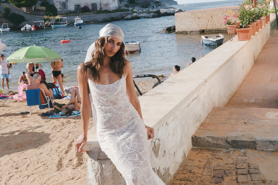Dom Elissa's Boho Bridal Moment in Sicily