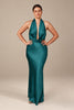 Teal plunge neck bridesmaids dress_L_