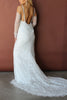 Back detail photo of our Babette gown worn with a slip dress.