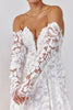 Strapless lace wedding dress with long sleeves_L_
