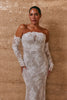 Shimmer Lace Bridal Gloves