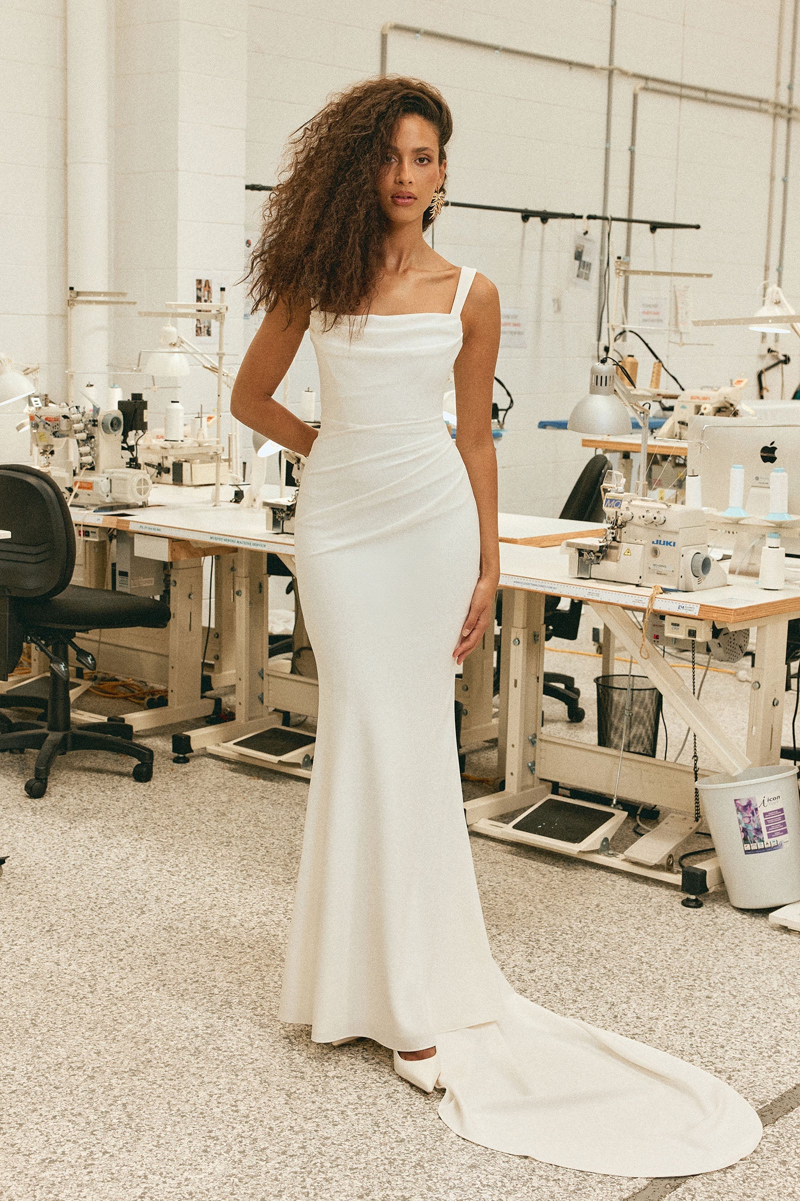 Crepe corset wedding dress_XS_