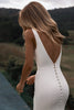 v neck wedding dress