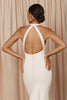 Open back crepe wedding dress_XS_