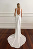 backless satin wedding dress_XS_