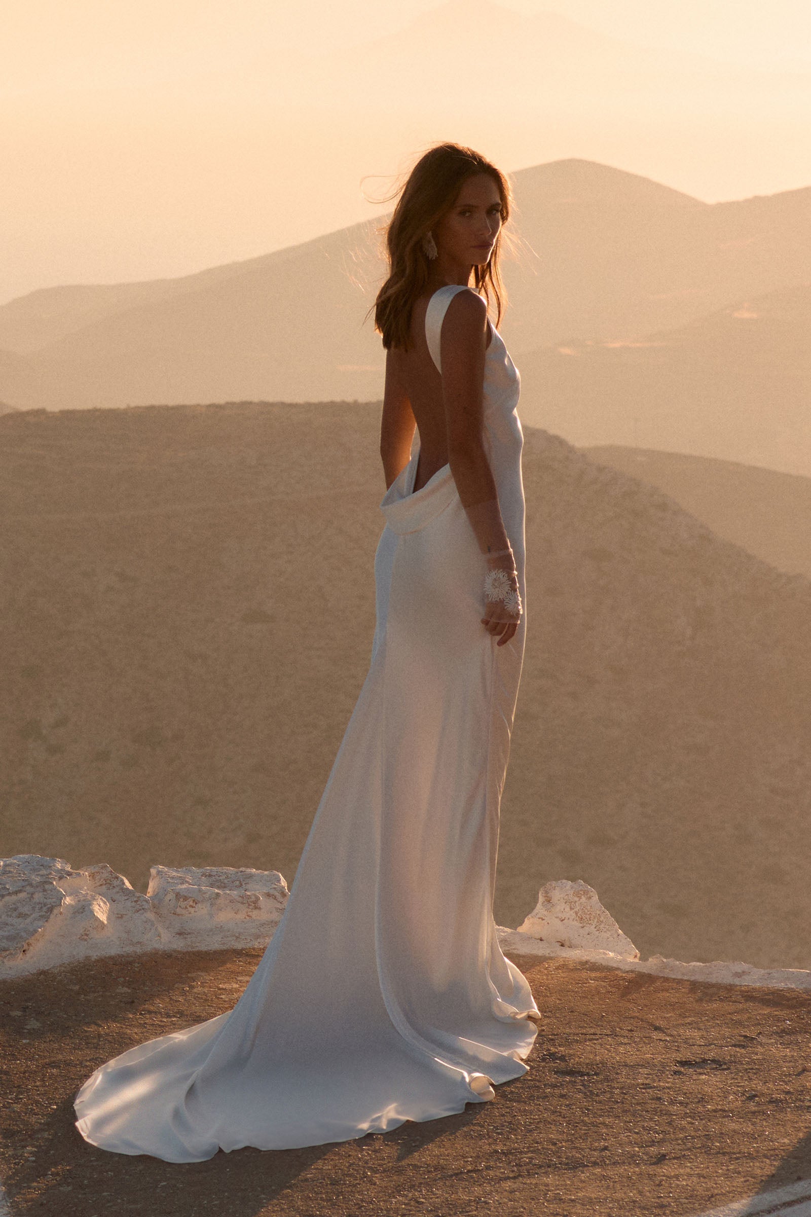 Backless High Neck Satin Wedding Dress Open Back Ivory XXXL Tia By Grace Loves Lace Backless High Neck Satin Wedding Dress Open Back Ivory XXXL Tia By Grace Loves Lace