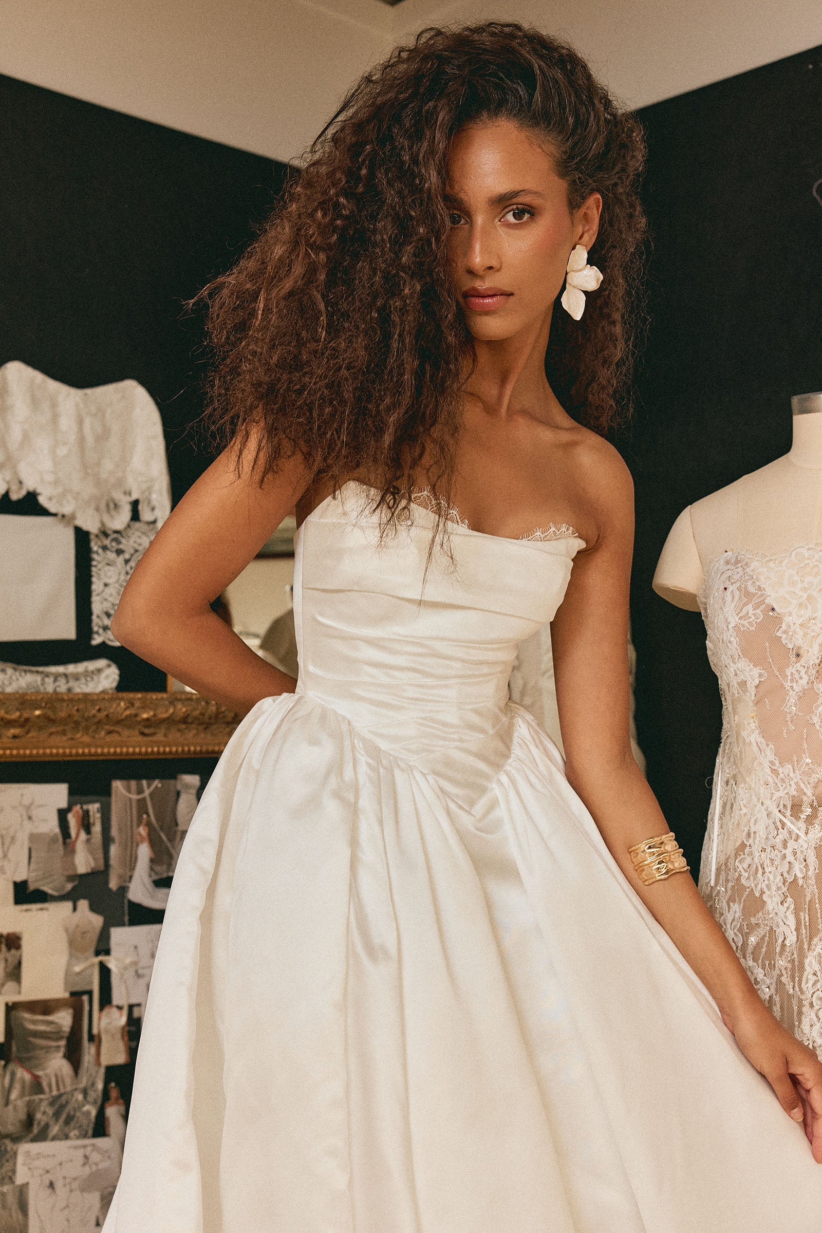 Strapless basque waist wedding dress_XS_