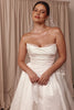 Strapless basque waist wedding dress_M_