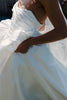 Satin A-line wedding dress