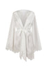 Satin and lace bridal robe.