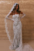 Sparkly Wedding Dress with Wedding Veil_XS__