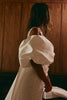 Puff Sleeve Satin Bridal Cape