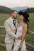 Grace Loves Lace Real Bride in the Rosa Gown and Cowgirl Hat