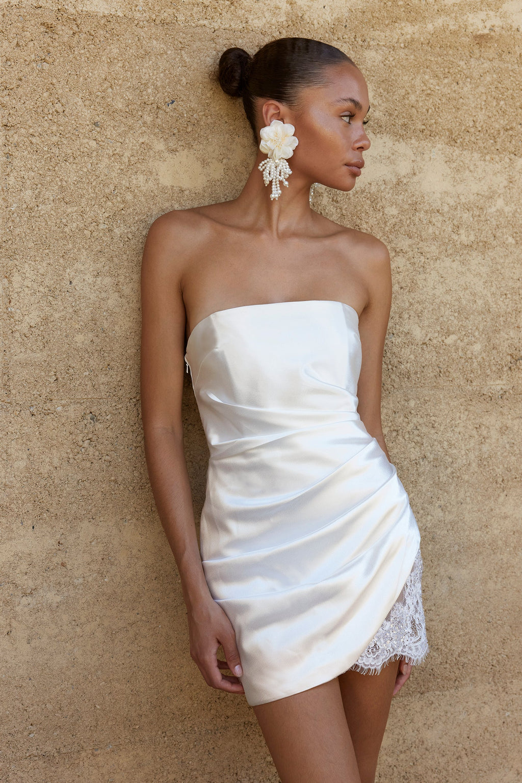 Strapless Short Wedding Dress_XS_