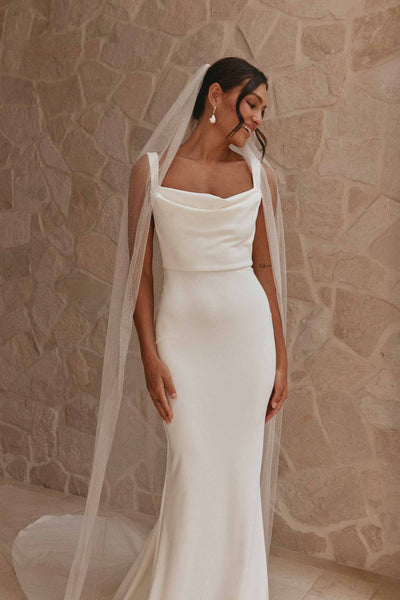 Shimmy Veil | Tulle Glitter Veil – Grace Loves Lace CA