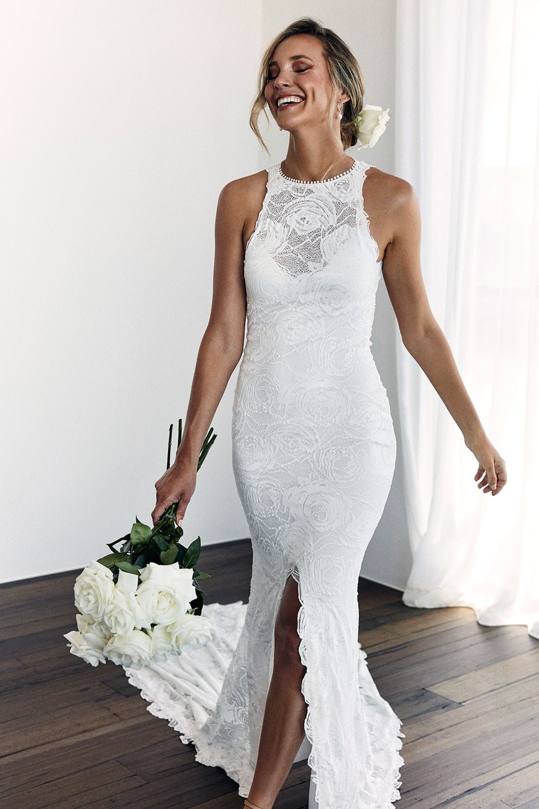 Alexandra Rose Gown, Lace Wedding Dress