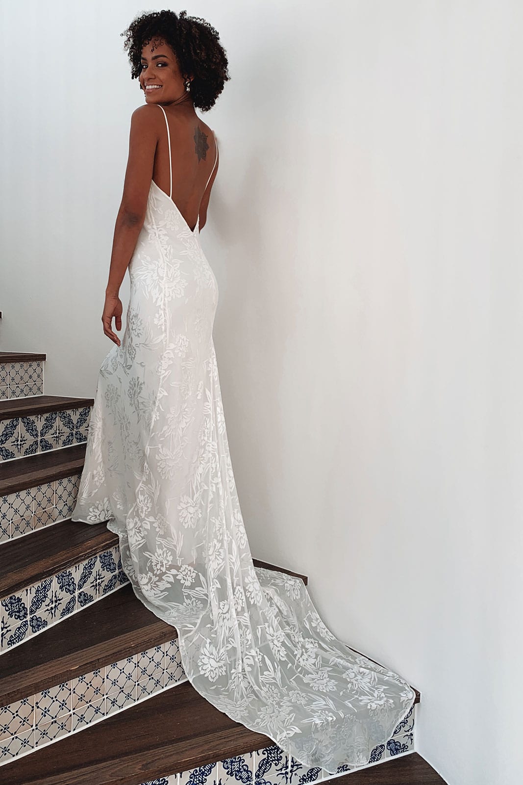 Liliana  Silk & Lace Wedding Gown – Grace Loves Lace CA