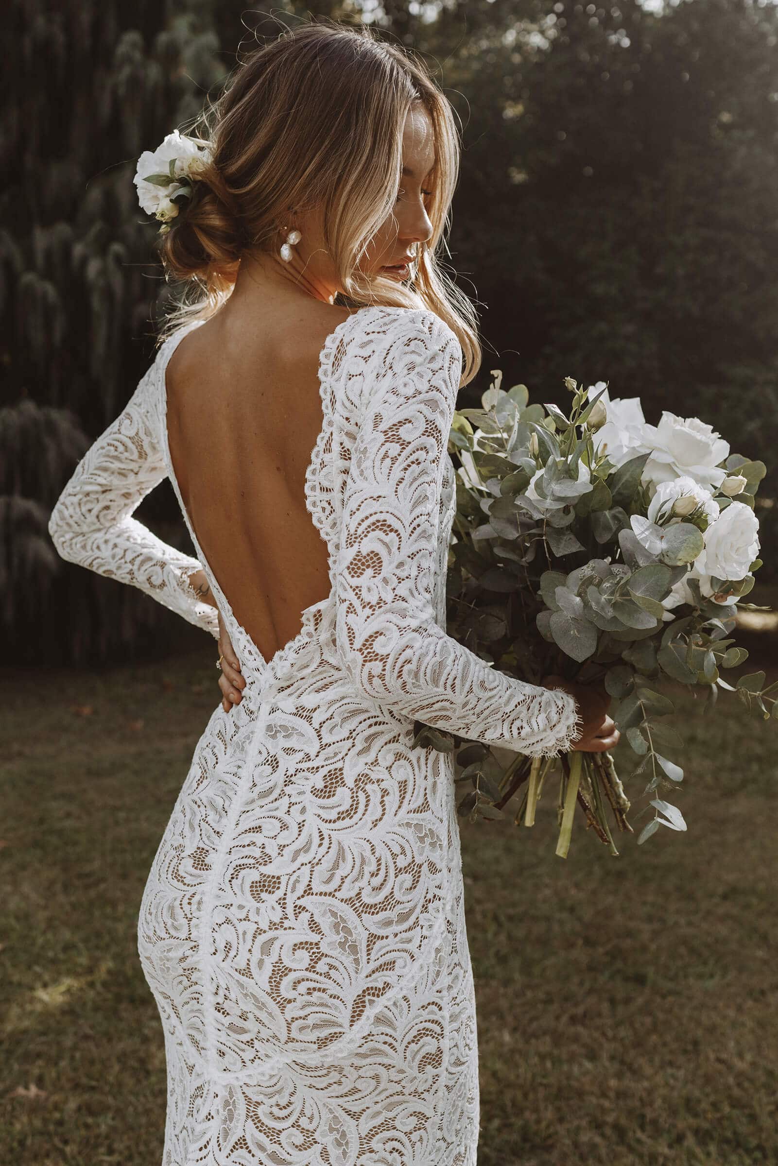Orla Gown, Lace Wedding Dress