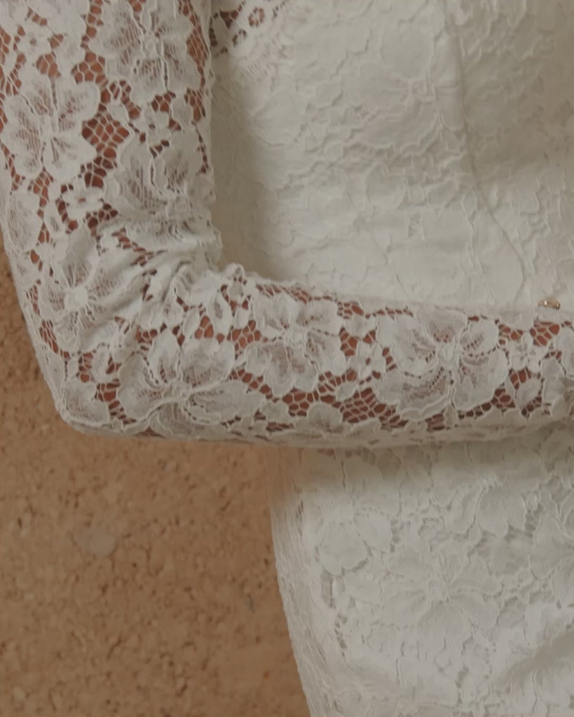 lace bridal bolero