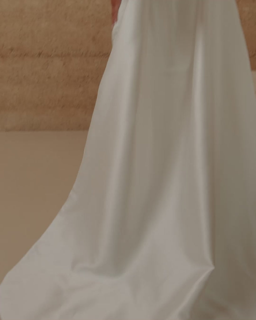 Satin Bridal Cape